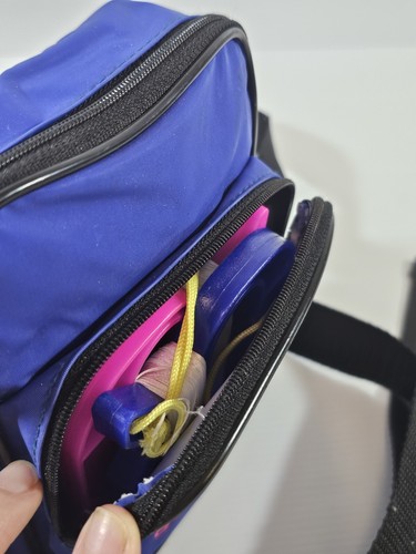 Go Fly a Kite Rainbow Pocket Para stunter Kite W/ Og Retro Carry Bag 98 Rare Vtg - Foto 6 di 18