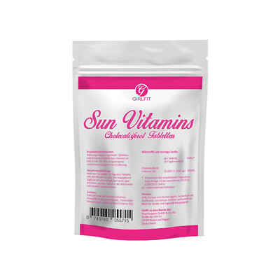 GirlFit Vitamin D3 10000 - 10.000 IE - 240 Tabletten  Qualität Made in Germany