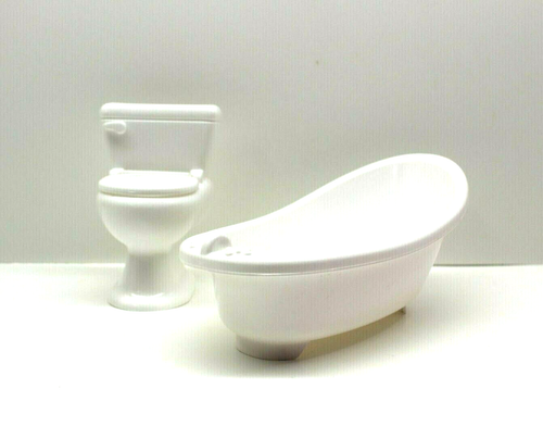 Juego de baño para muñecas 2 rejillas de inodoro blancas para muñecas Barbie de 11" -12" t2b - Imagen 8 de 8