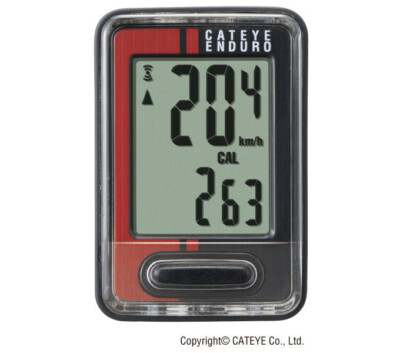 CATEYE Fahrradcomputer Enduro CC-ED400 9 Funktionen Kabelgebunden CR2032 Batteri