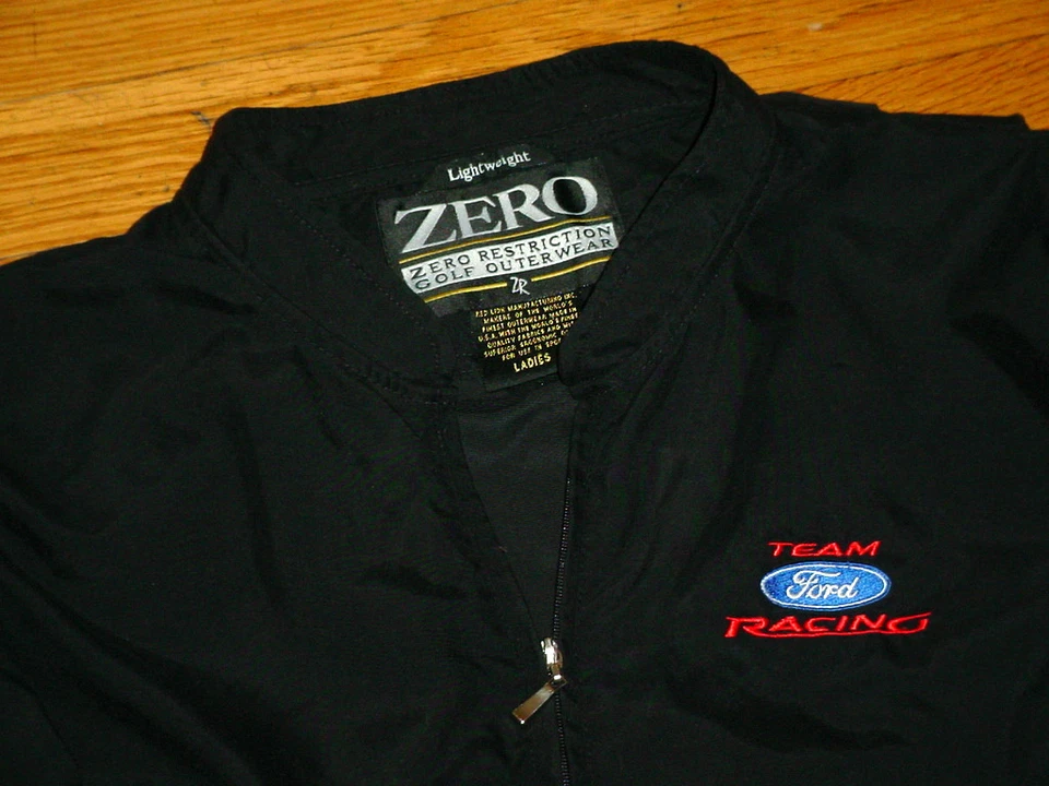 VINTAGE Women's NASCAR FORD RACING GREG BIFFLES #16 Crew Jacket L  Authentic - Image 3 of 4