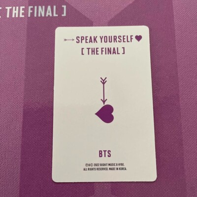 BTS JIMIN 'LOVE YOURSELF : SPEAK YOURSELF' THE FINAL