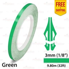 1/8" 3mm PinStriping Pin Stripe Tape Car Styling Line Decal Vinyl Sticker GREEN