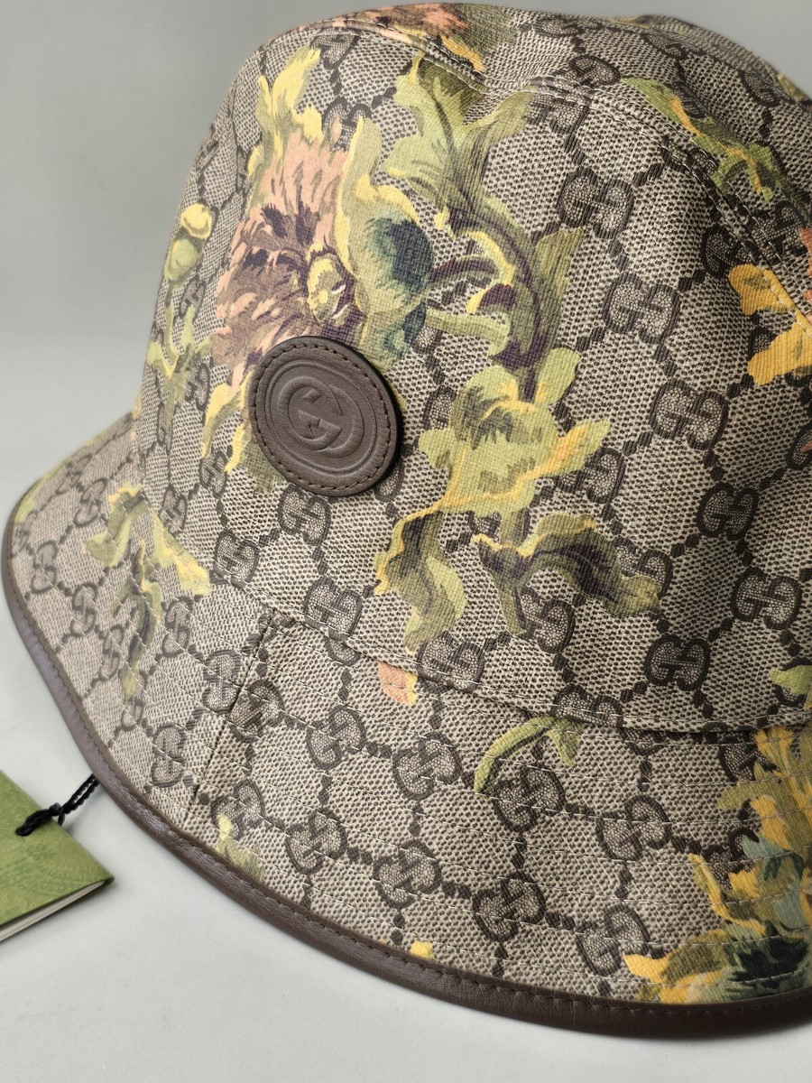 GUCCI グッチ GG Logo Oversized Bucket Hat Gucci Oversized GG Logo Bucket Hat in Beige | LN-CC