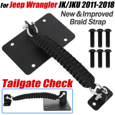 Steel Tailgate Check Bolt-On Attachment For Jeep Wrangler JK