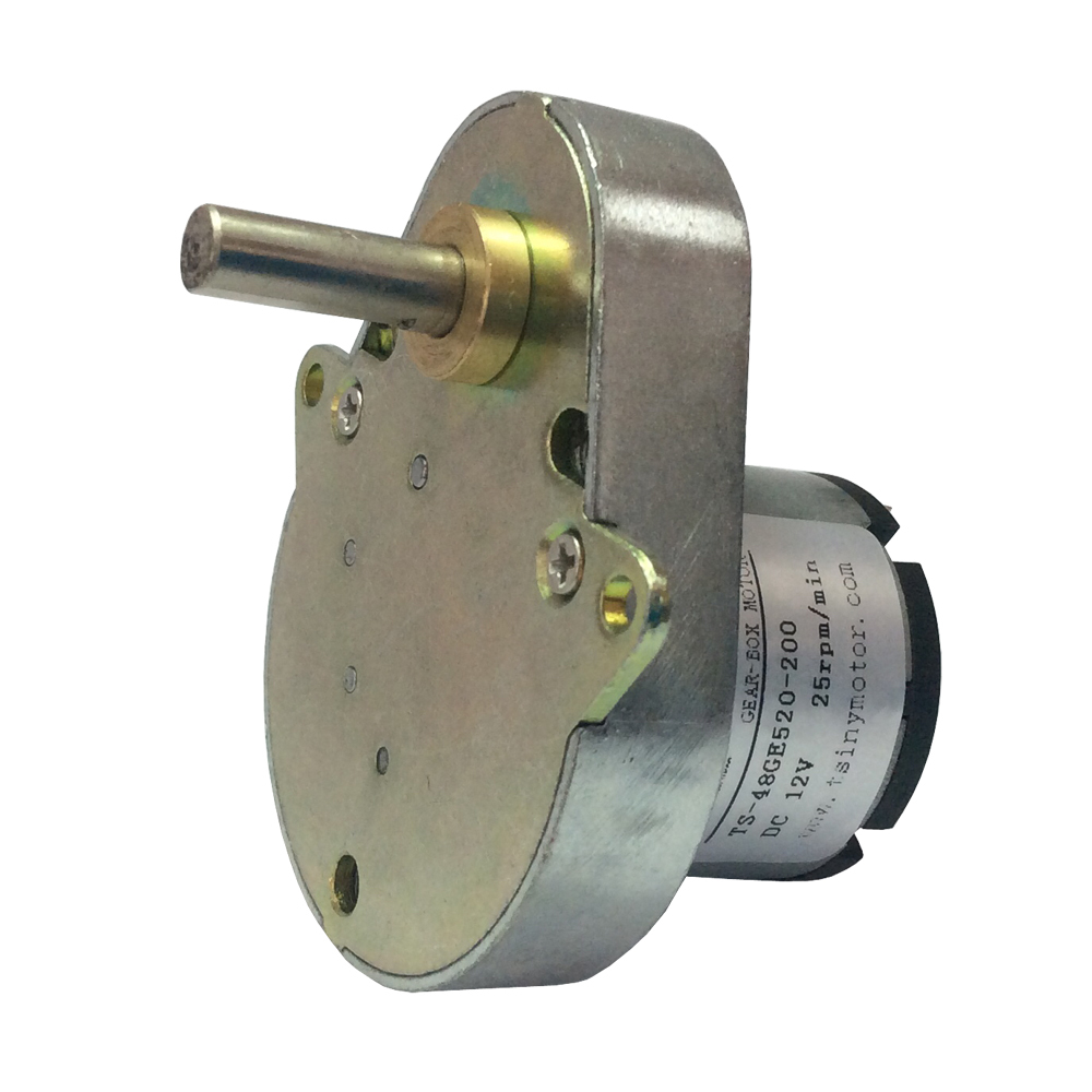 Moveevo 12v 5rpm Metal Dişli Dc Motor, 25mm Dış Çap, Yüksek Tork, Düşük Gürültü