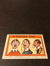 HUMOR - POSTED POSTCARD - A VACANT  LOT.........SLOT  171