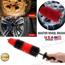 Car Wheel Brush Rims Tire Seat Engine Wash Cleaning Kit Auto Detailing Tool 17"