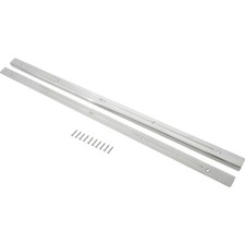 Pair Aluminum Door Sill Scuff Plates W Screws For 1948-1956 Ford Pickup Truck