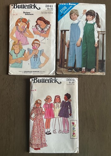 Konvolut 15 Vintage 70er Jahre Kleinkind & Kind Schnittmuster FF ungeschnitten - Bild 5 von 5