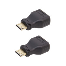 Female HDMI Port to Male Mini HDMI Adapter for DSLR Camera
