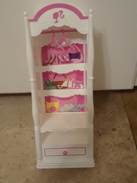 Vintage Barbie Closet Wardrobe Locker With Hangers 2008 Barbie Dreamhouse Wardrobe Closet With 2 Hangers