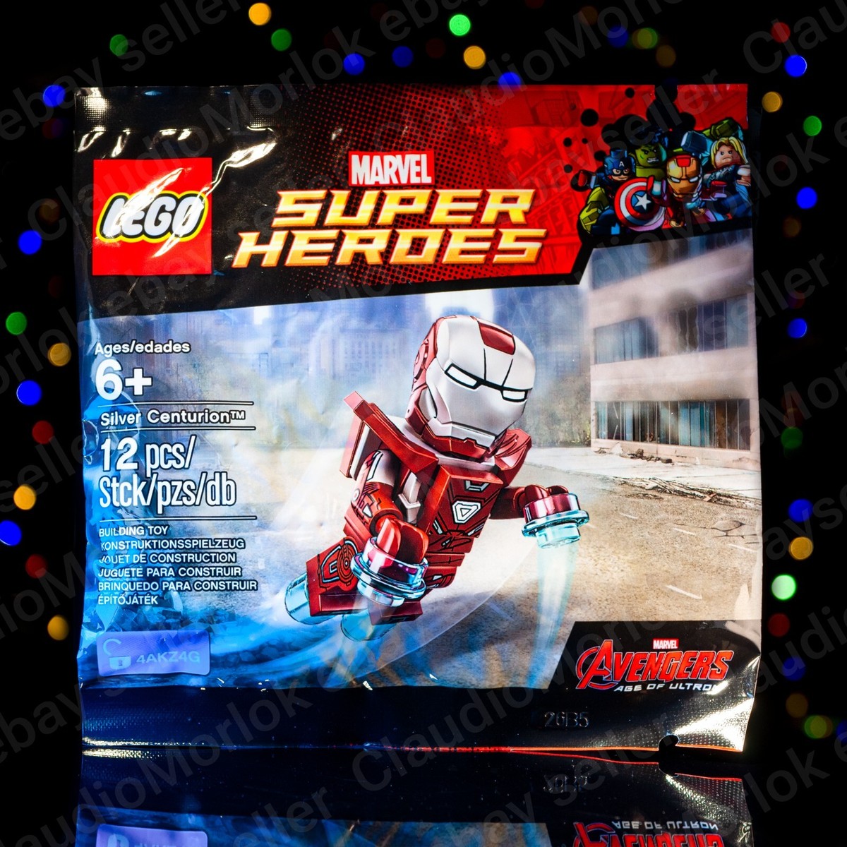 ⭐ LEGO 5002946 Iron Man Silver Centurion Polybag Minifigure sh232 