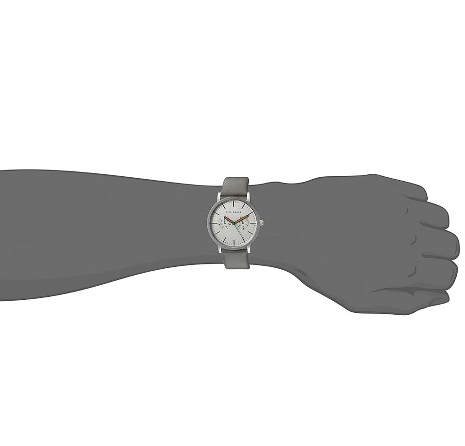 RARE Ted Baker Watch TE1093 Men's Round Leather Strap Water Resistant 10009291 - Image 4 of 4