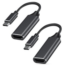 2x Adaptador USB C a HDMI para monitor, TV, iPhone y MacBook