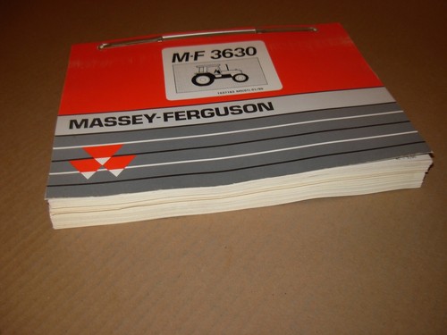 Massey Ferguson MF 3630 Tractor Parts Manual , issued 1990 - Picture 3 of 3