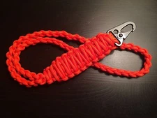 ONE (1) Paracord HK HOOK Lanyard FOB 550 Cord USA Custom Colors! TJPARACORD