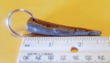 Handmade Deer Antler KeyChain Dark Brown Color, Great Gift for Hunters. 