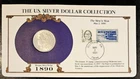 1890 Morgan Silver Dollar US Postal Commemorative Stamp Set Rare 3/28c Stamps AU