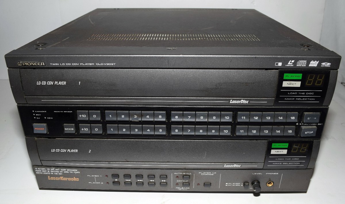 Vintage Pioneer CLD-V303T Karaoke Dual Tray LD Laserdisc Player