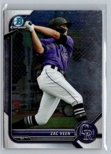 2022 Bowman #BCP-13 Zac Veen Chrome Prospects
