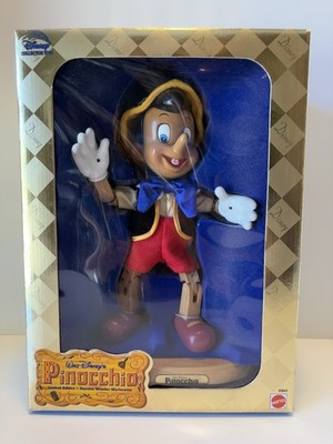 Disney Pinocchio Marionette by Mattel Rare 1998 Genuine Wood