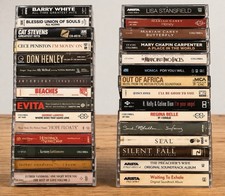 Vintage 30 Cassette Tape Lot Tested Pop Soul R B Soundtracks 80s 90s  