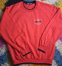 Ralli Art Motor Sports Racing Crewneck Sweater MEDIUM RED Mitsubishi Ralliart