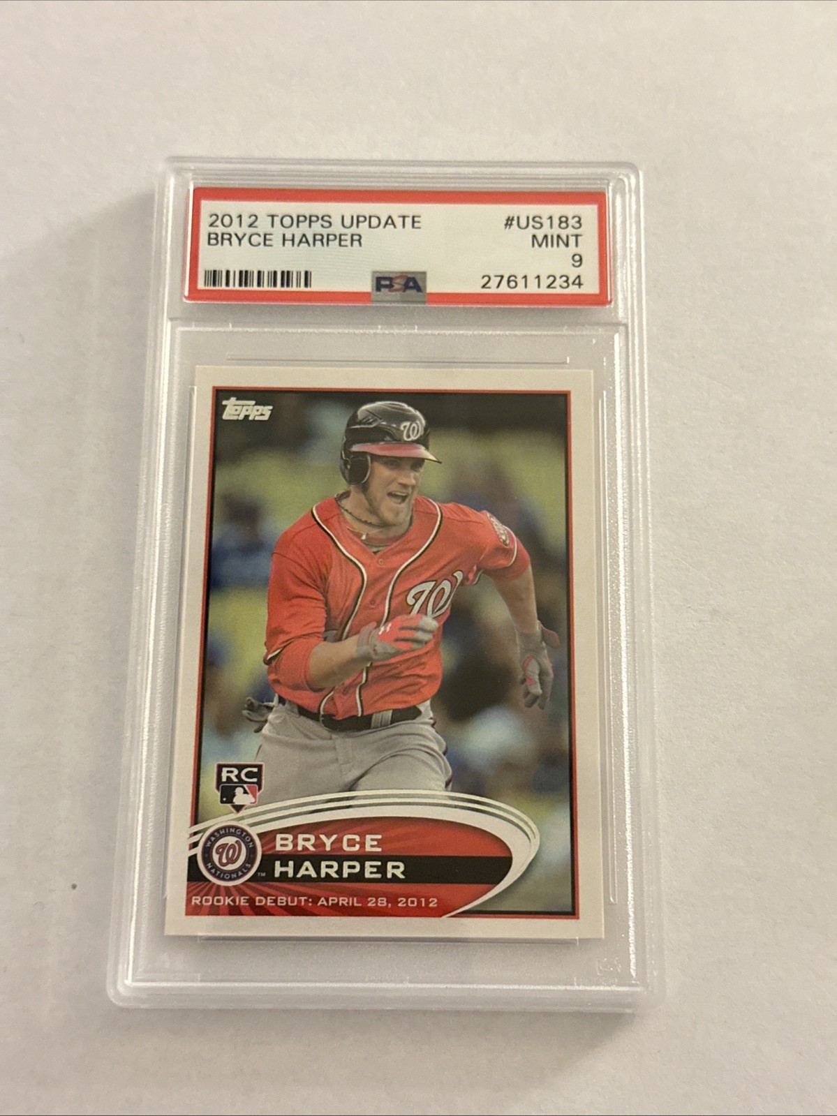 2012 Topps Update #US183 Bryce Harper PSA 9 RC