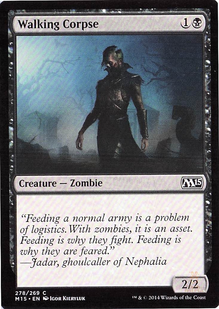 Walking Corpse 278 Magic 2015 (M15) Common Magic: The Gathering NM