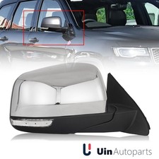 Chrome Heated Mirror For Jeep Grand Cherokee 2011-2022 Right Passenger W Blind Chrome Heated Mirror For Jeep Grand Cherokee 2011-2022 Right Passenger W Blind