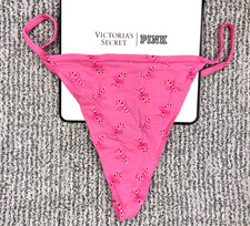 Victoria's Secret NWT XXL Pink Candy Cane V String Panty Holiday Cute Festive