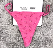 Victoria's Secret NWT XXL Pink Candy Cane V String Panty Holiday Cute Festive