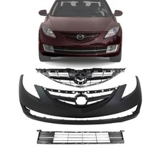 Front Bumper Cover Grille Assembly Kit For 2009-2013 Mazda 6