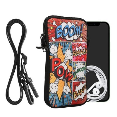 Handytasche Neopren XL - 6,7 6,8'' Handy Tasche Cover Case Hülle Band kette