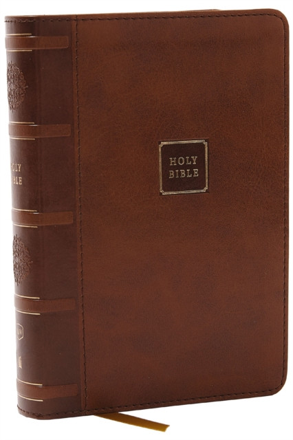 KJV Holy Bible: Compact with 43,000 Cross References, Brown Leathersoft, Red