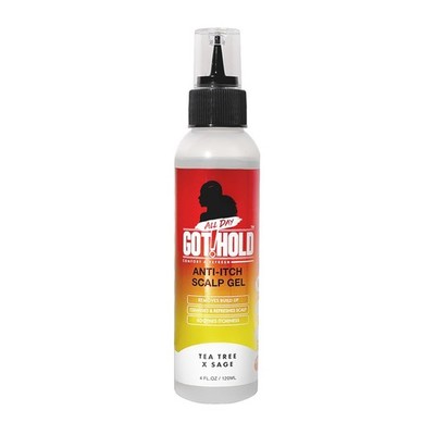 Anti-Itch Scalp Gel 4 Fl Oz | Cooling Leave-On Scalp Cleanser for Braids, Locs &