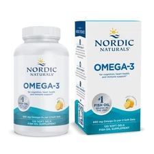 Nordic Naturals Lemon Omega-3 - Aids Cognition, Heart Health, and Immune Support