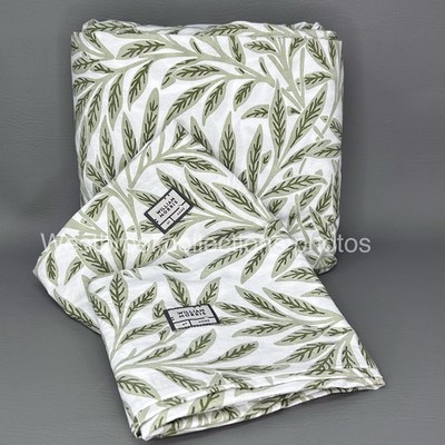 William Morris KING Fitted Sheet & 2 Pillowcases ONLY NO FLAT ~ Willow ARTICHOKE