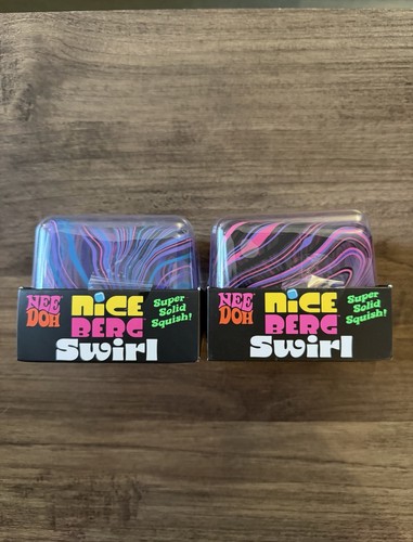 2 NeeDoh Nice Berg Swirl | Purple & Blue | Pink & Purple | 100% Real | Authentic