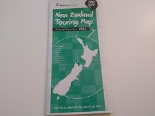 Landkarte von Neuseeland, Touring Map, gut er...