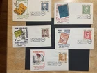 Mexico 1972 lot of 5 FDC 1st day covers People Mexican Arts and Sciences