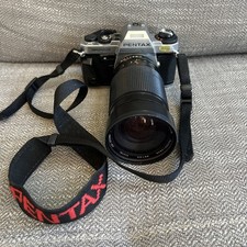 Pentax Super Program 35mm Film Camera  28-135 Vivitar Lens Tested Preowned