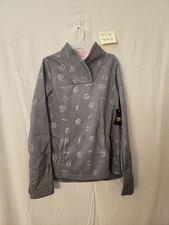 Athletic Works Girl s Gray Graphic Micro Fleece Pullover Size XL 14-16