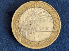 Rare Two Pounds Coin £2 Pound - Isambard Kingdom Brunel 2006