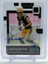 2022 Clearly Donruss - Rated Rookie Christian Watson #69 Autographs (AU, RC)