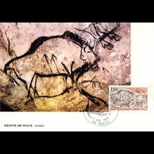 Carte maximum - n° 2043 v2 - Grotte de Niaux - 7/7/1979