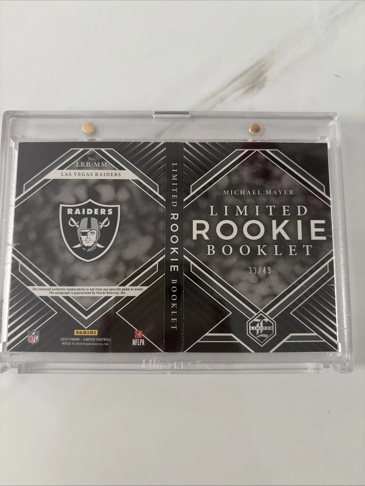 2023 Panini Limited Michael Mayer Rookie Booklet /49🔥🔥 - Image 3 of 4