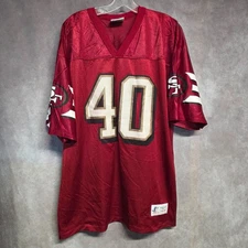 Rare Vintage 90s Logo Athletic NFL San Francisco 49ers William Floyd 40 Jersey L