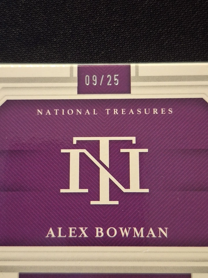 Folleto Alex Bowman National Treasures 2021. Chapa Auto /25 Foto 2 de 4